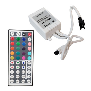 Sterownik z pilotemdo taśm LED RGB 44-KEY (IR) 6A Nextec