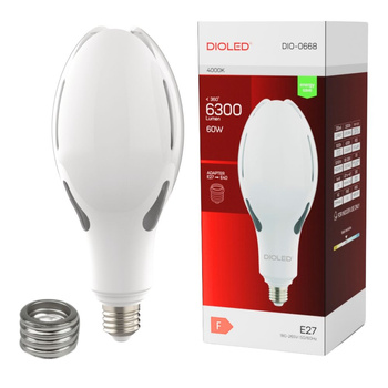 Żarówka LED uliczna E27/E40 60W 4000K 6300lm DIO-0668 DIOLED