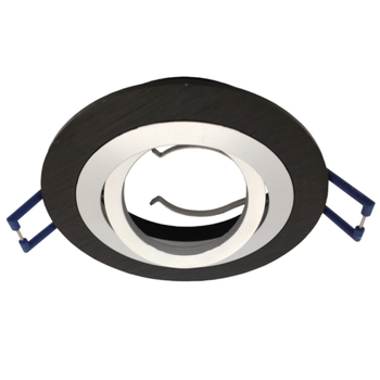 Oprawa halogenowa podtynkowa MINO okrągła ALUMINIOWA CZARNA