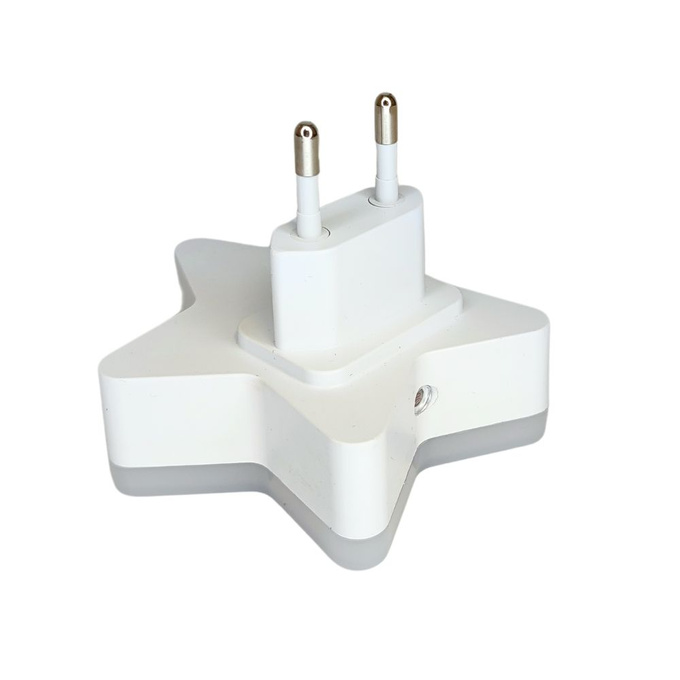 Lampka nocna LED 0,5W 2700K do kontaktu GWIAZDKA czujnik zmierzchu DIO-0467 Dioled