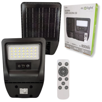 Lampa uliczna LED solarna 50W 4000K 800lm IP65 Ecolight