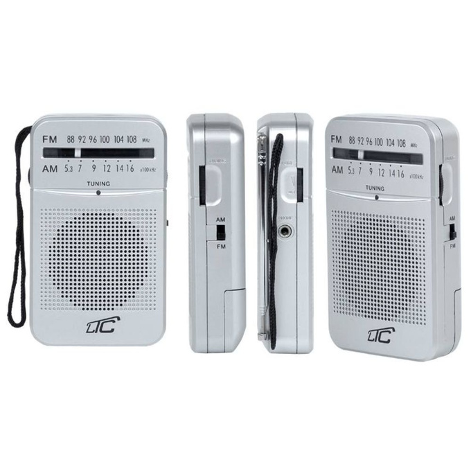 Radio kieszonkowe AM/FM/AUX srebrne LEGA LTC2029 LTC