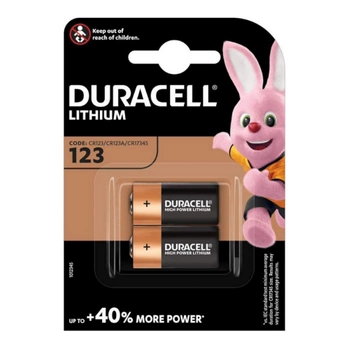 Bateria litowa CR123 Blister 2 sztuki Duracell