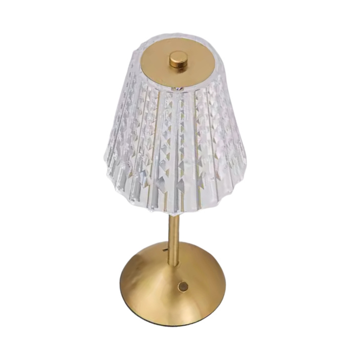 Lampka bezprzewodowa dekoracyjna LED 3W 50lm 3 barwy CCT ZŁOTA USB-C Q021C