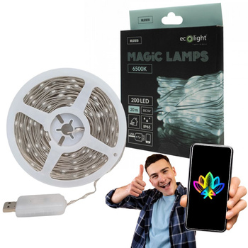 Taśma LED 200xLED barwa zimna 20m IP65 ML61610 Ecolight