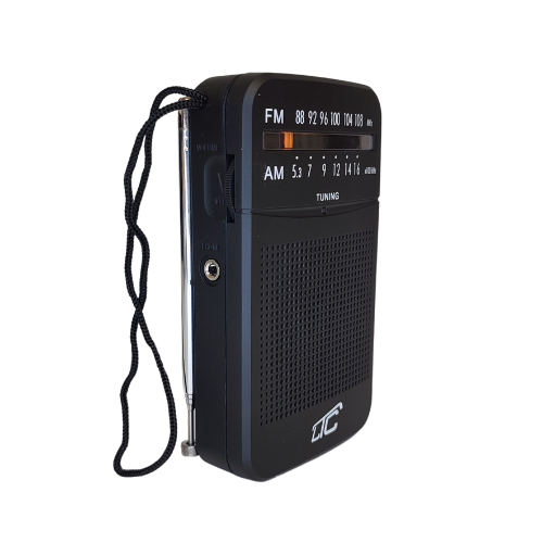 Radio kieszonkowe AM/FM czarne LEGA LTC
