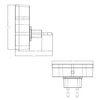 Lampka nocna LED 0,5W 2700K do kontaktu GWIAZDKA czujnik zmierzchu DIO-0467 Dioled