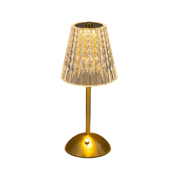 Lampka bezprzewodowa dekoracyjna LED 3W 50lm 3 barwy CCT ZŁOTA USB-C Q021C