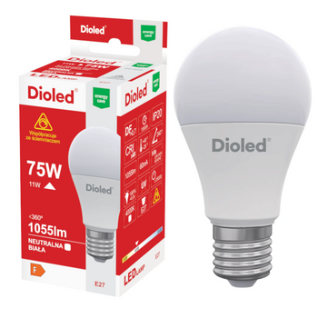 Żarówka LED E27 11W 4000K 1055lm neutralna DIM ściemnialna DIOLED