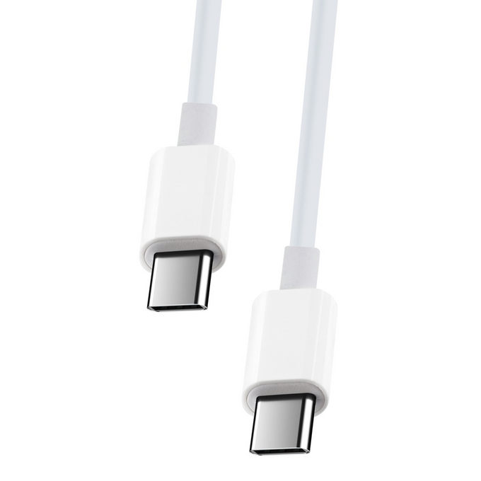 Kabel 2x USB-C 1m 20W PD 3.0 BIAŁY MXUC-05 MaXlife