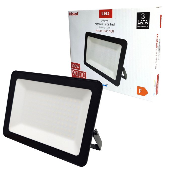 Naświetlacz LED ATRIA PRO 100W 6500K 9000lm IP65 zimny DIOLED