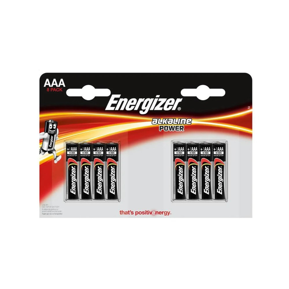 Baterie alkaliczne Energizer AAA LR3 8 sztuk