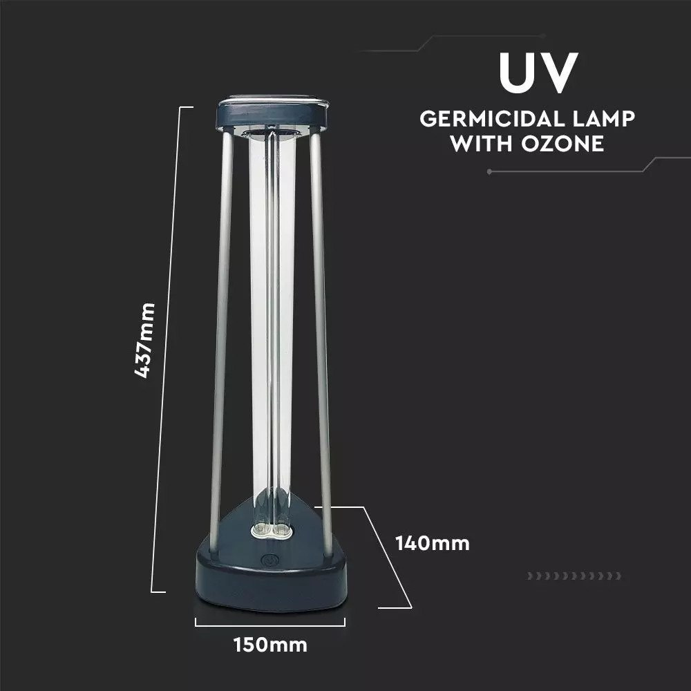 Lampa bakteriobójcza wirusobójcza sterylizacyjna UV + OZON 38W