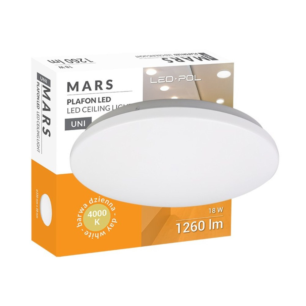 Plafon lampa LED MARS 18W 4000K 1260lm