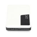 PowerBank 10000mAh microUSB, USB-C, USB biały V-TAC