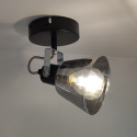 Lampa LED sufitowa TRINGA E14 szklana CZARNA