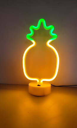 Lampka NEON LED ananas dekoracyjna 3xAA / USB