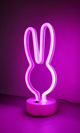 Lampka NEON LED królik dekoracyjna 3xAA / USB