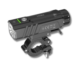 Latarka akumulatorowa LED + uchwyt na rower 2000lm IP68 USB-C VIDEX