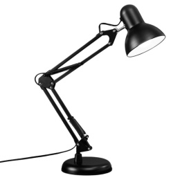 Lampka biurkowa LENA E27 kreślarska czarna