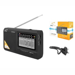 Radio FM przenośne WILGA na baterie lub akumulator czarne LTC2026 LAMEX