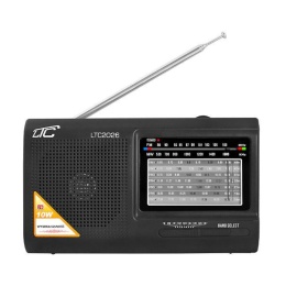 Radio FM przenośne WILGA na baterie lub akumulator czarne LTC2026 LAMEX