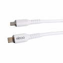 Kabel USB-C do USB-C 3A 60W 1m BIAŁY EO-019