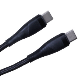 Kabel przewód USB-C - USB-C 1m 100W PD czarny maXlife