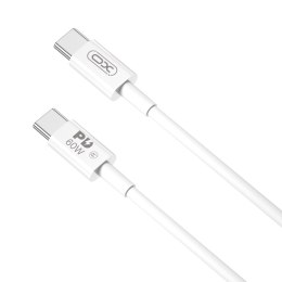 Kabel przewód USB-C - USB-C 2m 60W biały XO
