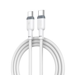 Kabel przewód USB-C - USB-C 1m 3A 60W biały XO