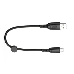 Kabel przewód USB - microUSB 0,25m 6A czarny XO