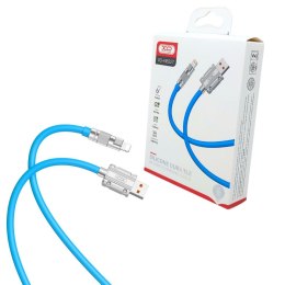 Kabel przewód USB - Lightning 1.2m 6A niebieski XO