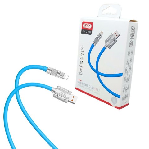 Kabel przewód USB - Lightning 1.2m 6A niebieski XO