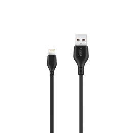 Kabel przewód USB - Lightning Apple 1m 2.1A czarny XO