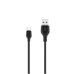 Kabel przewód USB - microUSB 1m 2.1A czarny XO