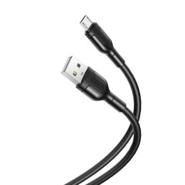 Kabel przewód USB - microUSB 1m 2.1A czarny XO