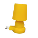 Lampka nocna mini E14 10W biała do gniazdka żółta ML-1 RUM-LUX