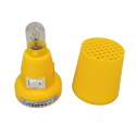 Lampka nocna mini E14 10W biała do gniazdka żółta ML-1 RUM-LUX
