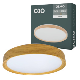 Plafon lampa LED OLMO 24W 4000K 1320lm imitacja drewna