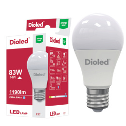 Żarówka LED E27 14W 6500K 1190lm zimna DIOLED