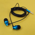 Zestaw słuchawkowy jack 3,5mm NIEBIESKI 1,2m do telefonu EO-024