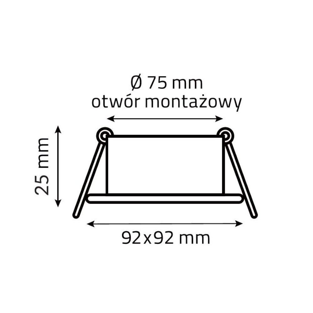 Oprawa punktowa ruchoma OH-222WH biała Mino square OZZO