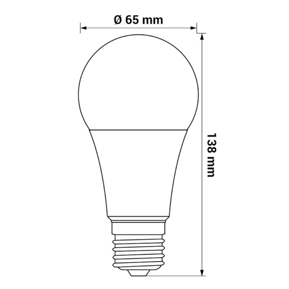 Żarówka LED E27 17W ciepła 1850lm LED-POL