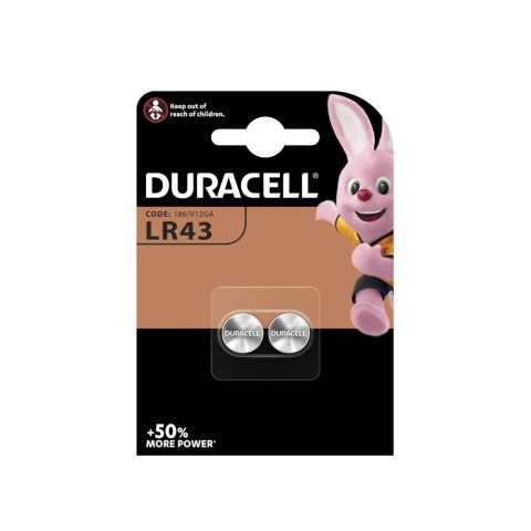 Bateria alkaliczna LR43 2 sztuki DURACELL