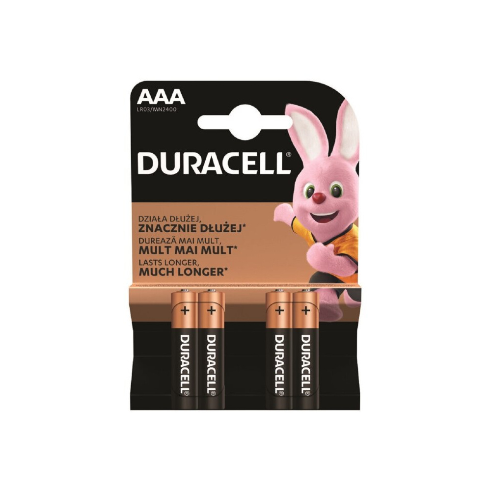 Baterie alkaliczne AAA LR3 4 sztuki DURACELL