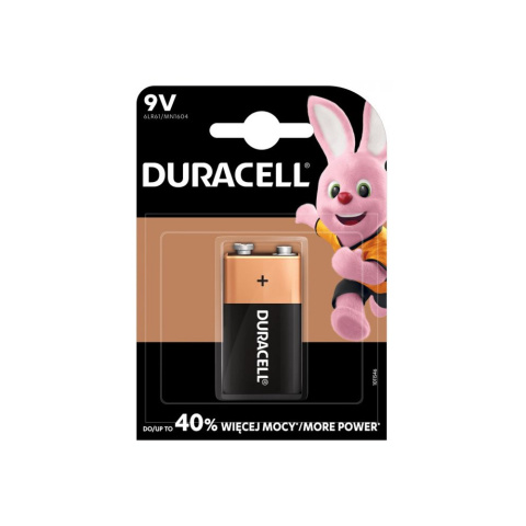 Bateria alkaliczna 9V 6LR61 DURACELL