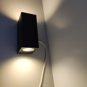 Lampa kinkiet dwukierunkowy GU10 LED LIDA czarna 1181
