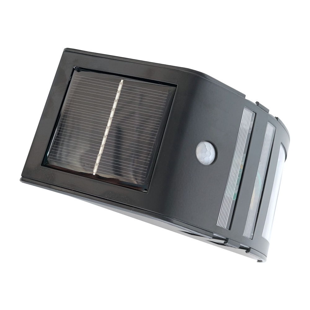 Lampa solarna LED czujnik ruchu czarna TR619