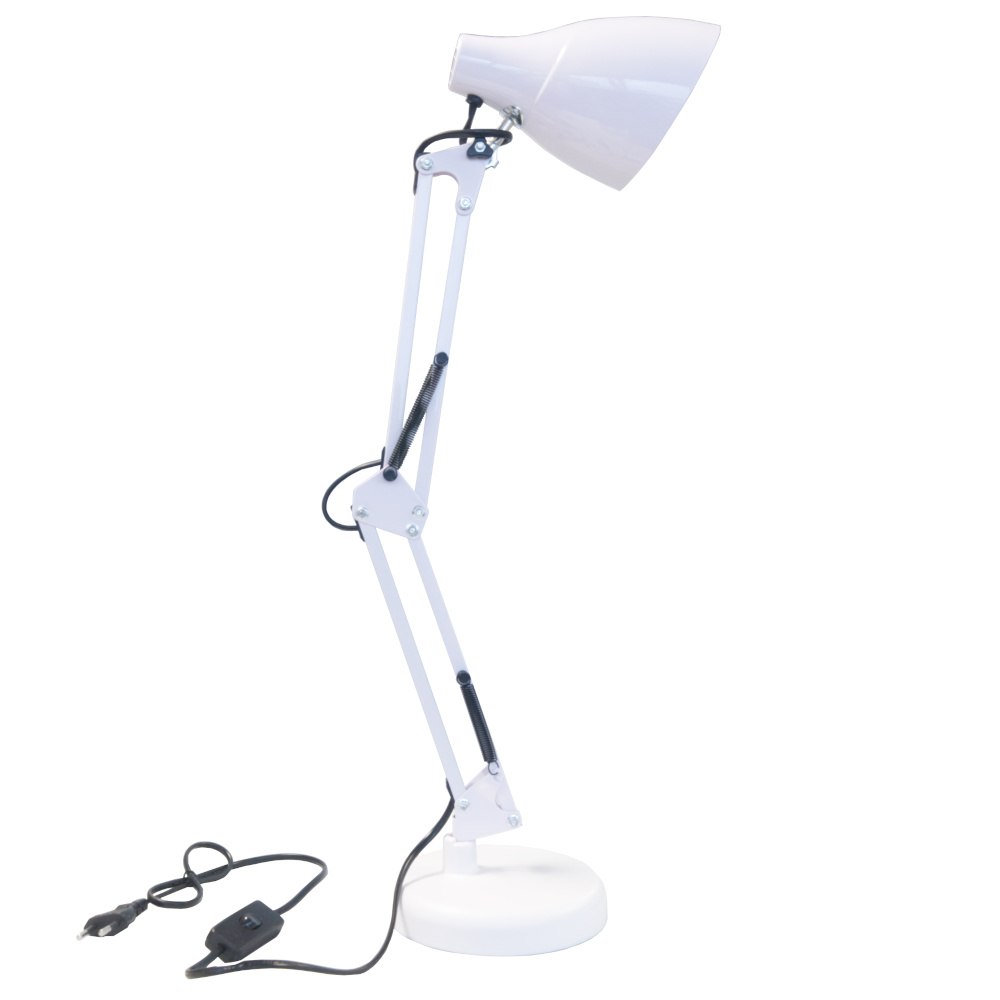 Lampka na biurko LED DIAN kreślarska E27 biała