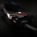 Lampka rowerowa z dzwonkiem 5W 500lm LED IPX5 USB MS501 MAARS